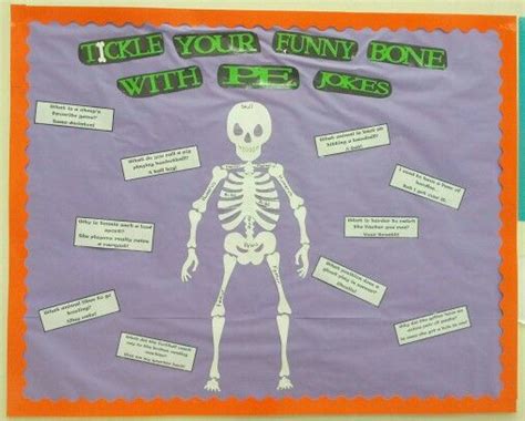 We hope you enjoy them. October PE Bulletin Board - Tickle Your Funny Bone With PE ...
