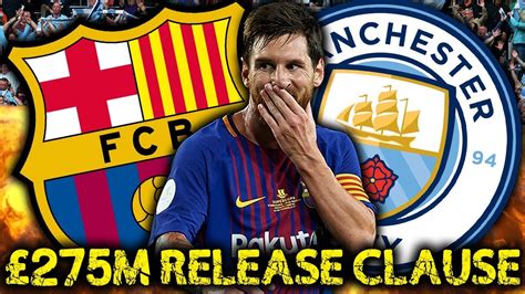 No club is going to be able to pay a transfer fee of 100m euros plus messi's salary, even taking into consideration his wages will. Manchester City To Trigger Lionel Messi's £275M Release ...