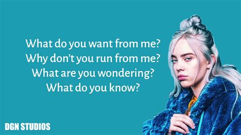 Remember that you can play this song at the right column of this page by clicking on the play button. Billie Eilish | Bury a Friend lyrics DGN studios - YouTube