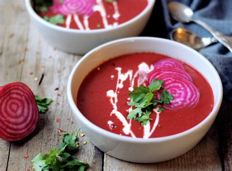The leaves are doing very well boil water and cook the tubers in one piece for about 40 minutes. Creamy Beetroot Soup with Thyme - Delicious and Healthy by ...