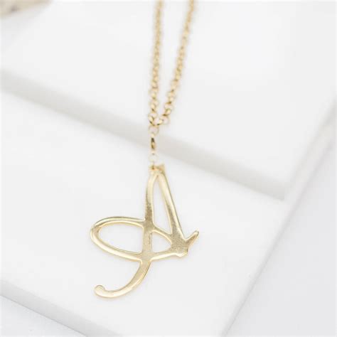 Alphabet necklace with pendant letter n color gold material 925 sterling silver, 23ct gold plated length 45 cm all our products are manufactured in g… Alphabet Chain Necklace By Anna Lou Of London ...