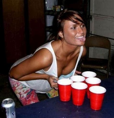 Strip game of highest card wins with 3 beauties. Boobs And Beer Pong Are A Great Combination (53 pics)