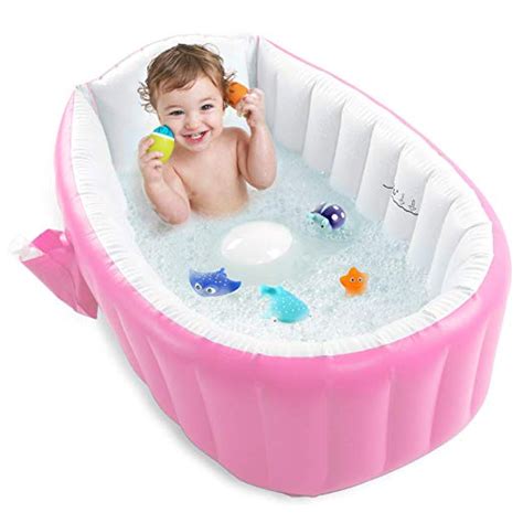 Best inflatable baby bathtub and for travel: Non Slip Travel Bathtub Mini Air Swimming Pool Kids Thick ...