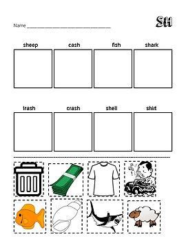 SH Digraph Worksheet | Digraphs worksheets, Phonics ...
