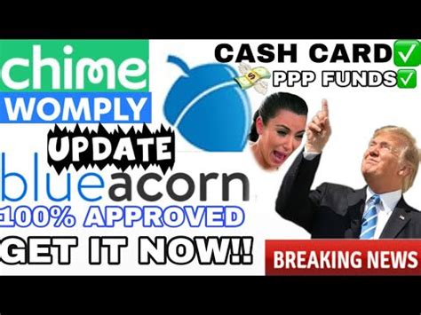 The chime spending account comes with a visa debit card. BLUEACORN CHIME PPP/SBA LOAN UPDATE, prepaid card, changing bank,funding status APPROVED/DENIED ...