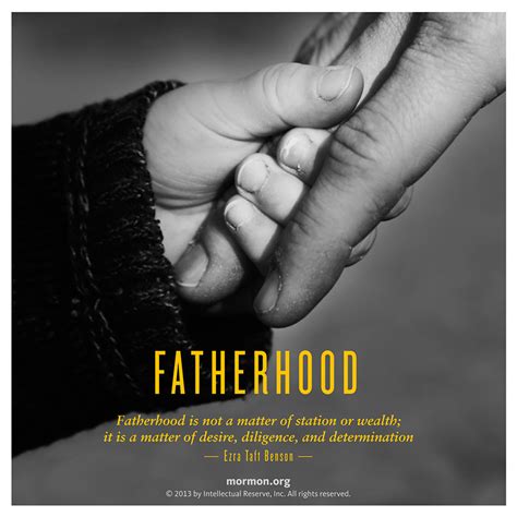 A person enters fatherhood when they become a father. Fatherhood
