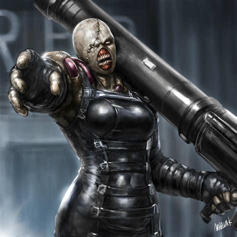Is the unveiling of resident evil 8's antagonist, who was previously dubbed tall vampire lady before it was revealed that her true name is lady dimitrescu. Resident Evil - female Nemesis by misawa kei ...
