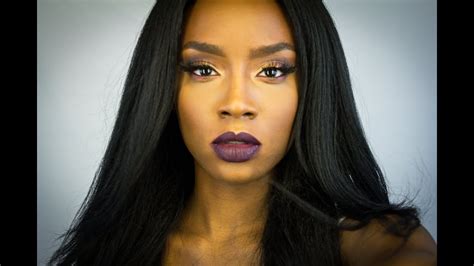 See more ideas about big lips, black beauties, juicy lips. Fall Glam Makeup Tutorial | Dark Lips - YouTube