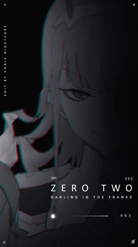 Darling in the franxx | see more about zero two, darling in the franxx and gif. Wallpaper - Zero two Darling in Franxx (Black amp;White ...