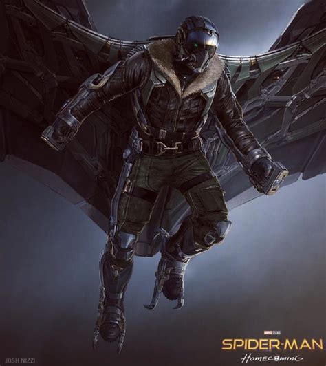 Homecoming concept art by marvel studios head of visual development ryan meinerding reveals an alternate take on the vulture. Spider-Man: Homecoming concept art showcases The Vulture