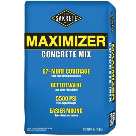 80 lbs to kg to find out how much kg is 80 pounds quickly and easily. Sakrete 80-lb High Strength Concrete Mix in the Concrete ...