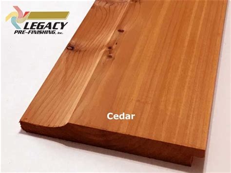 It has a smooth sanded face that takes paint exceptionally well. Prefinished Cedar Dutch German Lap Siding - Cedar Tone Stain