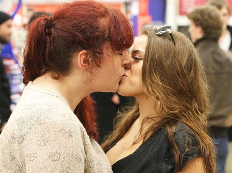 Asian girls tongue kissing (lesbian). Sainsbury's kiss-in: Humiliation of gay couple leads to ...