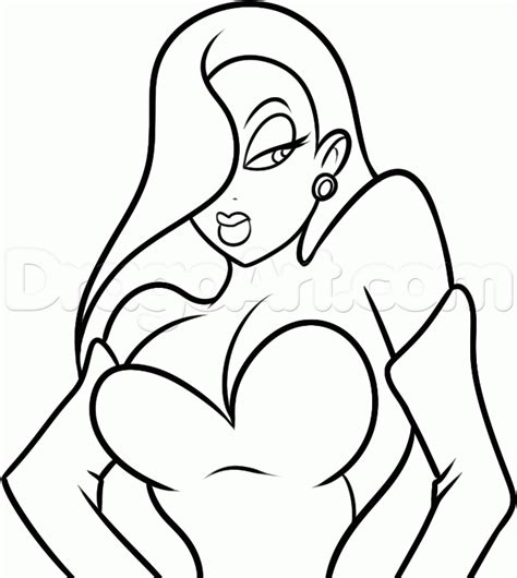 Jessica rabbit coloring book page. Pin on color