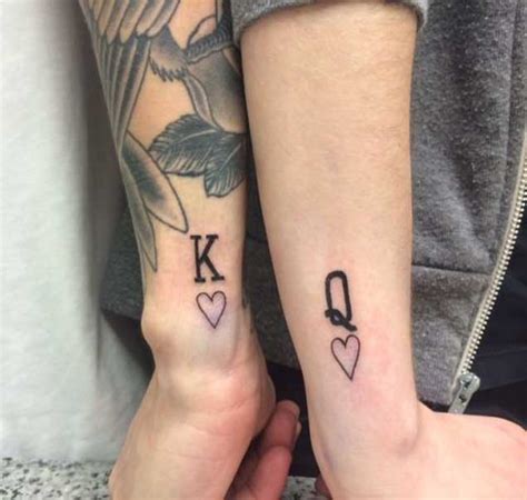 King queen tattoos are popular tattoos. 40 King & Queen Tattoos That Will Instantly Make Your Relationship Official - TattooBlend