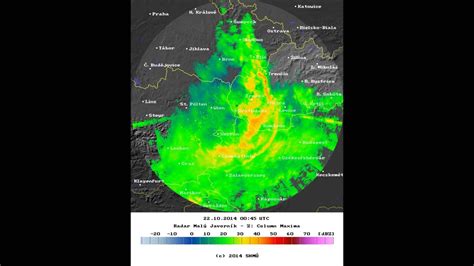 Bow echo hurricane huragan nad gnieznem 11.08.2017. bow echo radar animation 22.10.2014 - YouTube