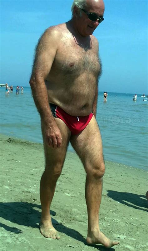 Here's your guide to beach looks. Old men in underwear walking on beach - JPOLD
