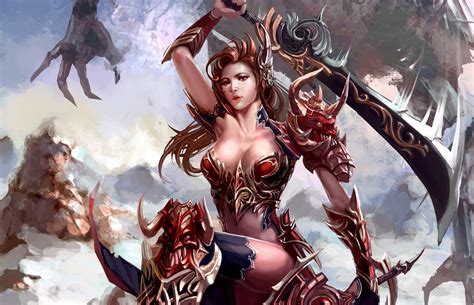 Discover the ultimate collection of the top fantasy wallpapers and photos available for download for free. Women Warrior Computer Wallpapers, Desktop Backgrounds | 2893x1865 | ID:256528