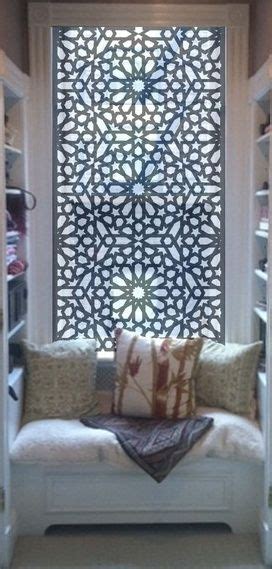 On one hand, they can block out sunlight and provide total privacy. Filigree panel as window covering. Great way to hide a bad ...