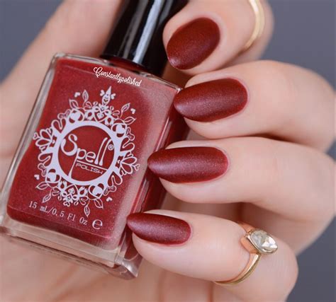 Find the latest offers and read matte nail polish reviews. ~Cardinal Sin~ DARK RED matte nail polish w/hidden shimmer ...