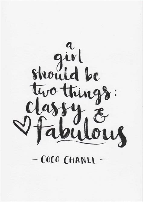 Fashion has become a joke. Fashion Quotes : Coco Chanel Print A Girl Should Be Two ...