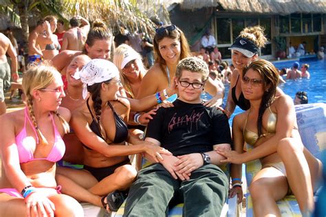 They live together in a boring college dorm and are hungry for adventure. 2002: Jack Osbourne is surrounded by bikini-clad ladies in ...