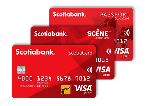 Knowing your credit score can be helpful when trying to figure out which credit card is best for you. VISA Debit with ScotiaCard | Scotiabank Canada