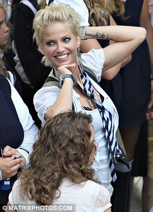 Donde interpretó el papel de una estudiante miembro de una banda junto con las demás miembros de girls aloud, en 2008 harding tomo parte en un proyecto de atuación en la película bad day. Sarah Harding leads St Trinian's cast as hundreds of ...