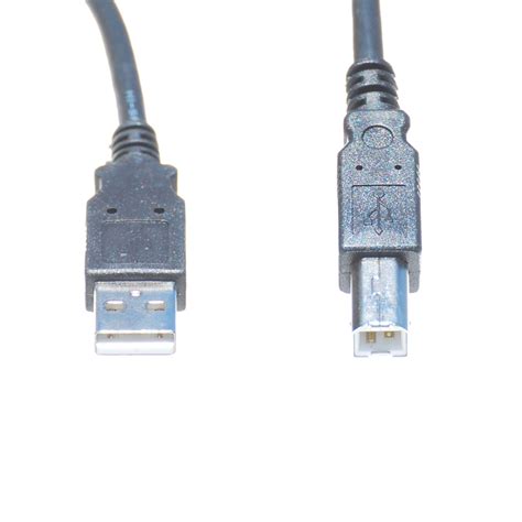 The connector is also keyed with a tab on one side of the plug to prevent the proprietary cable from being inserted into a network jack. 6 Foot USB Cable for Powered USB Hub