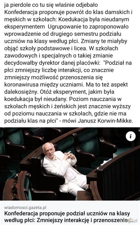 „z kim przestajesz, takim się stajesz. Korwin - Najlepsze memy, zdjęcia, gify i obrazki - KWEJK.pl