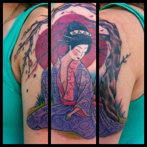 See what kyle mcafee (kmcafee0383) has discovered on pinterest, the world's biggest collection of compass set temporary tattoo included with each purchase: Shae McAfee geisha tree (With images) | Tattoos, Body art ...