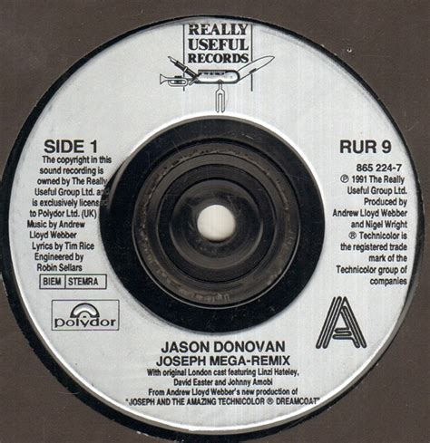 Изучайте релизы jason donovan на discogs. Jason Donovan Joseph Mega Records, LPs, Vinyl and CDs ...