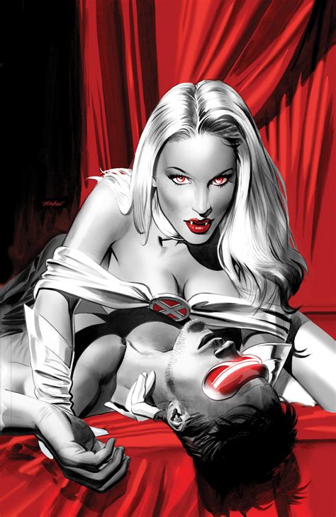 Durante una guerra ficticia llamada de hong kong crusade, una vieja sangre vampiro, jiro mochizuki, alias silver blade. Emma and Cyke Vampires Color by mikemayhew on DeviantArt