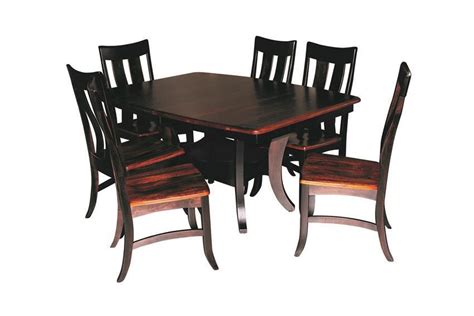 The bassett is built to last as a dining, gaming or productivity table to keep a busy home running smoothly. Sierra Dining Table Set (Quick Ship) from DutchCrafters Amish