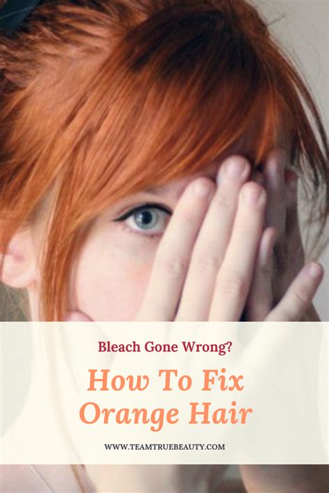 When deciding how to fix orange hair, you might try toning the orange out first. Bleach Gone Wrong? How To Fix Orange Hair | Dark orange ...