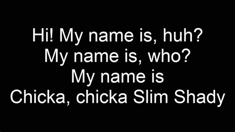 my name is lyrics