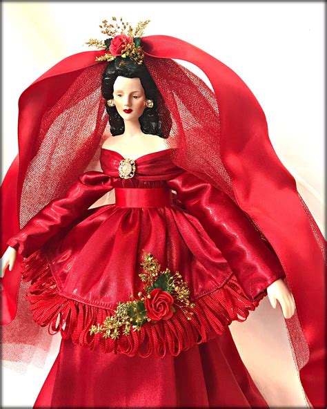 That's where he saw her. Red Latina Christmas Angel Tree Topper, Dark Haired ...