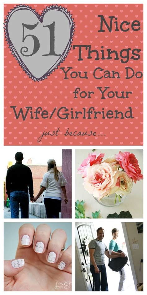 The perfect birthday gifts for wife is tough to come up with year after year. Nice Things To Do For Your Wife - 50 ideas that will make ...