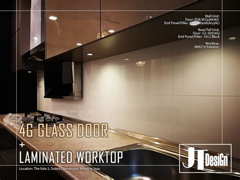 Fortunately, customising your kitchen has become quite easy. It's 4G glass door with HPL worktop.close look | Glass kitchen cabinets, Glass kitchen cabinet ...