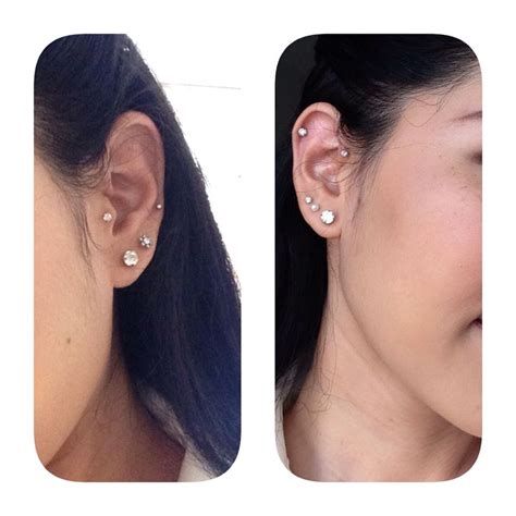 If you're a fresher in the piercings arena, this is. Both tragus piercing - Body Piercing