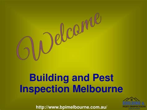 Building and pest inspections in melbourne are a part of smart investment. PPT - Termite Inspection Melbourne PowerPoint Presentation ...