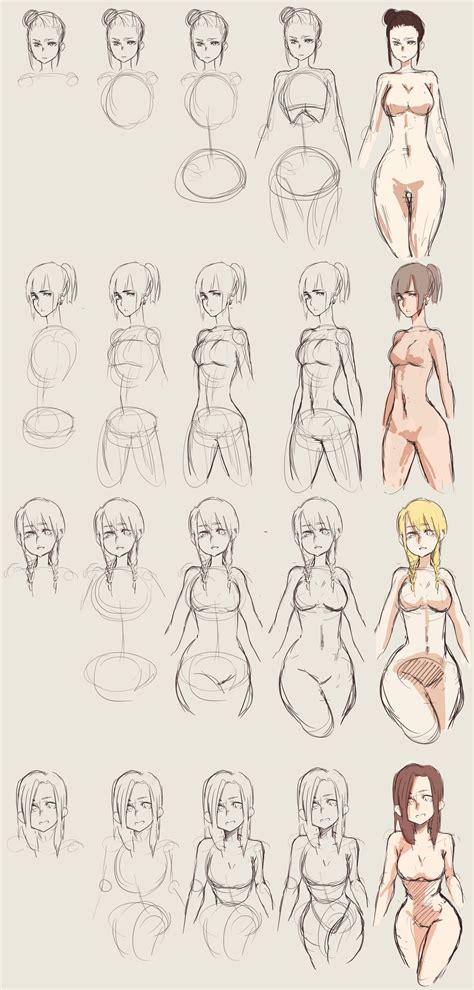 In general, the pelvis of a woman is usually narrower than the shoulders. How to Draw Curvy Bodies by hannitee on DeviantArt
