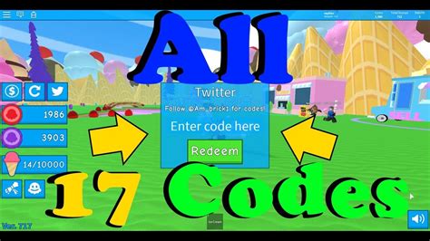 All ice cream simulator codes, rebirths coins gems 🔴 help me to reach 650 subscribe here ➡ hello everyone! Ice Cream Simulator All 17 Working Codes (2019) |ROBLOX ...