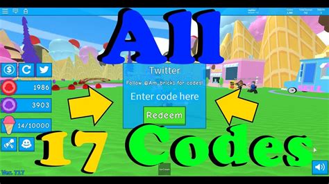 I show you the new secret 14 codes of ice cream simulator which gives you 2000 coins and tokens along with 1 rebirth play ice. Ice Cream Simulator All 17 Working Codes (2019) |ROBLOX - YouTube