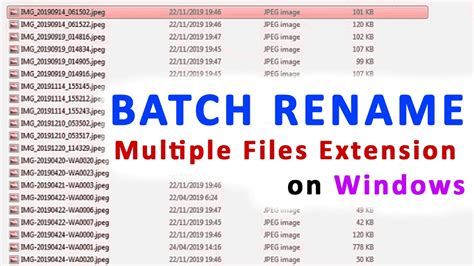 Can the copy command be used to run a batch now to copy this shortcut to the desktop of every. Batch Rename Multiple Files Extension on Windows - YouTube