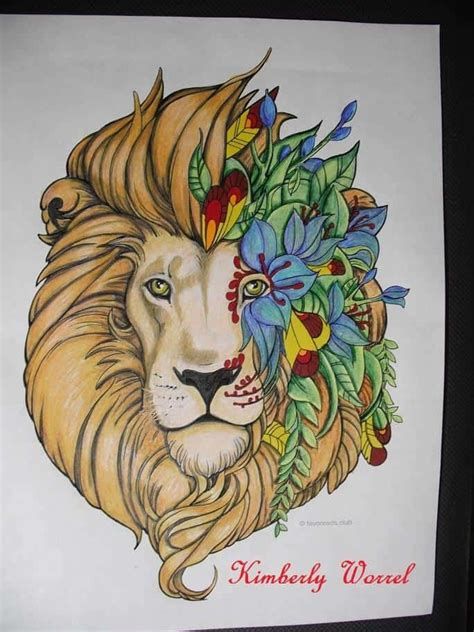 Check spelling or type a new query. Fantasy Lion colored by Kimberly Gibson Worrel - Favoreads ...