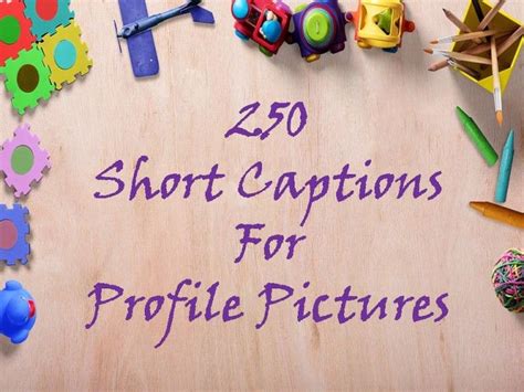 Tweet them, share them, but most important, use them to motivate you to reach the. 250 Short Captions For Profile Pictures | Profile picture ...