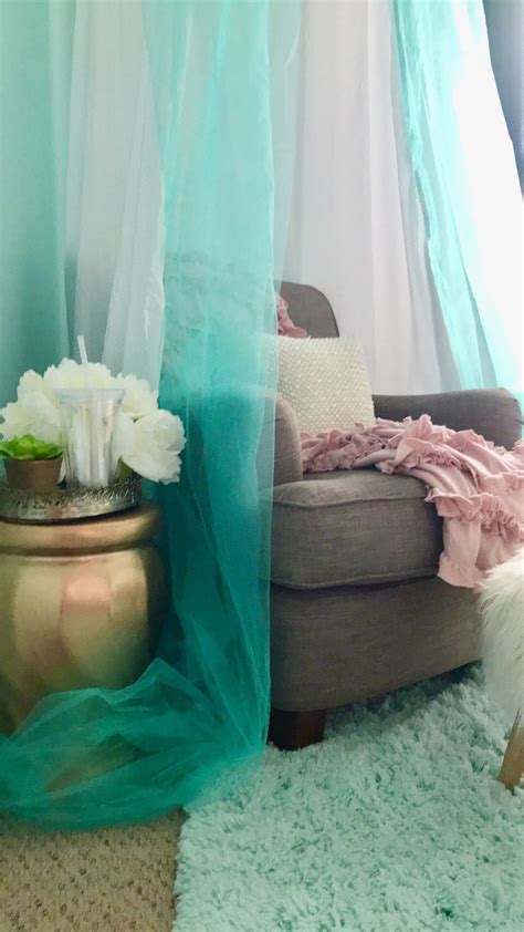 Here's how the wall looked in this carport conversion okay—i think that's enough content for one blog post! Reading chair, reading nook, diy canopy, girly room, guest ...