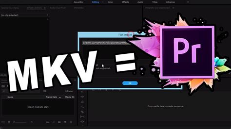 Mkv dosyalarını doğrudan premiere pro'ya aktarmak mümkün değil. CARA Mengatasi MKV Not Support PREMIERE PRO CC 2017 ...