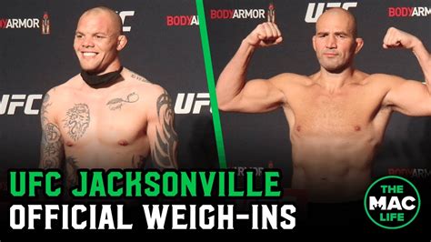 Check spelling or type a new query. UFC Jacksonville: Official Weigh-Ins Main Card - YouTube